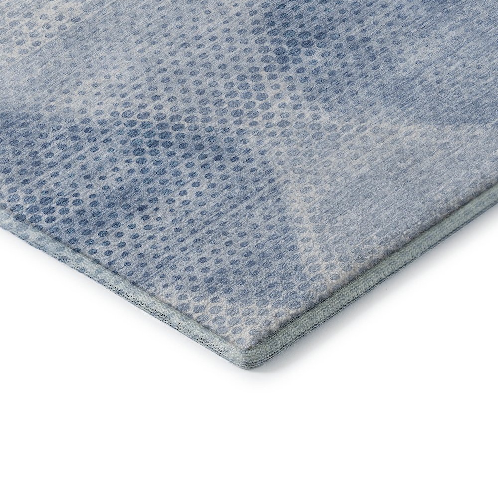 Premium Machine Washable Mayfield  Blue 9' x 12' Rug. Picture 3