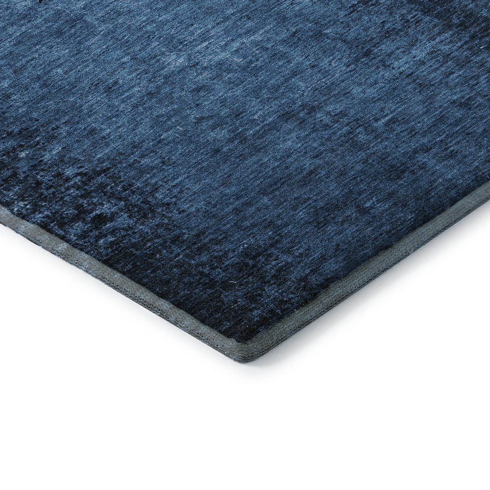 Premium Machine Washable Mayfield  Navy 9' x 12' Rug. Picture 3
