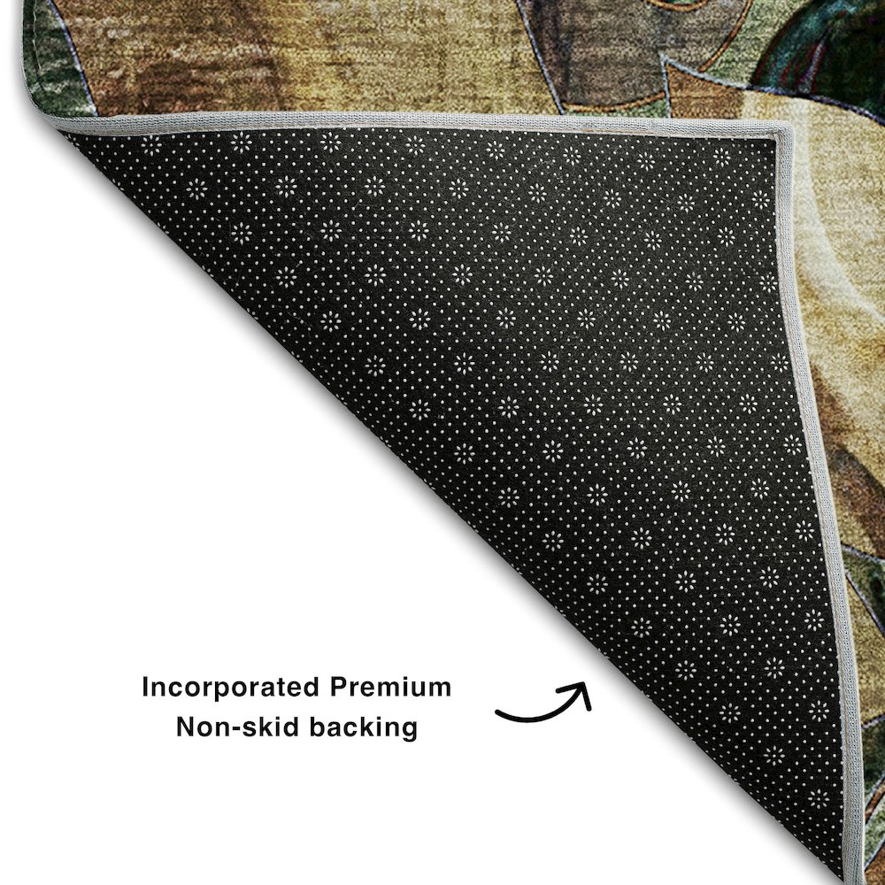 Premium Machine Washable Mayfield  Beige 9' x 12' Rug. Picture 2