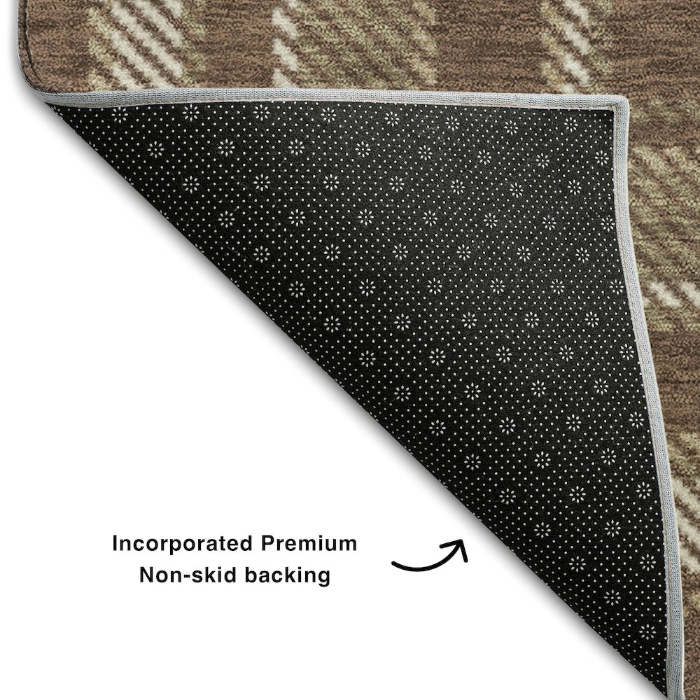 Premium Machine Washable Mayfield  Chocolate 9' x 12' Rug. Picture 2