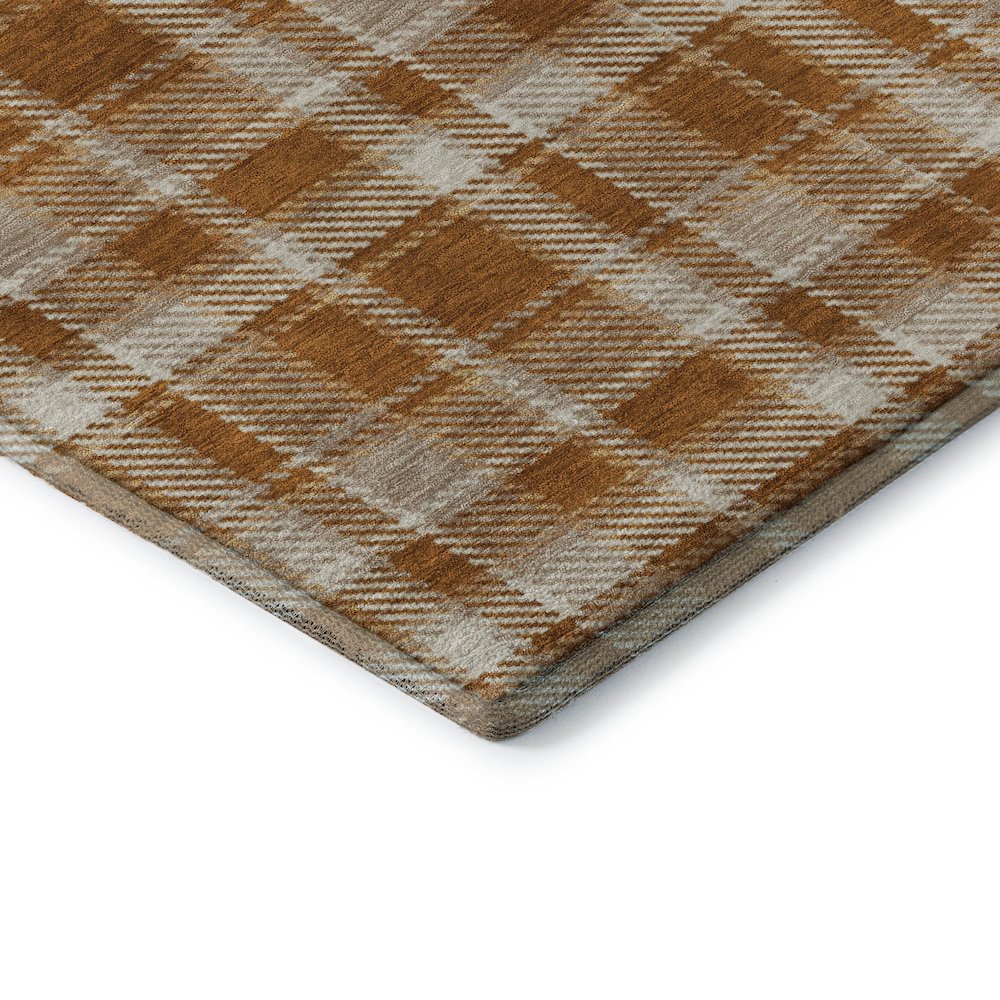 Premium Machine Washable Mayfield  Paprika 9' x 12' Rug. Picture 3