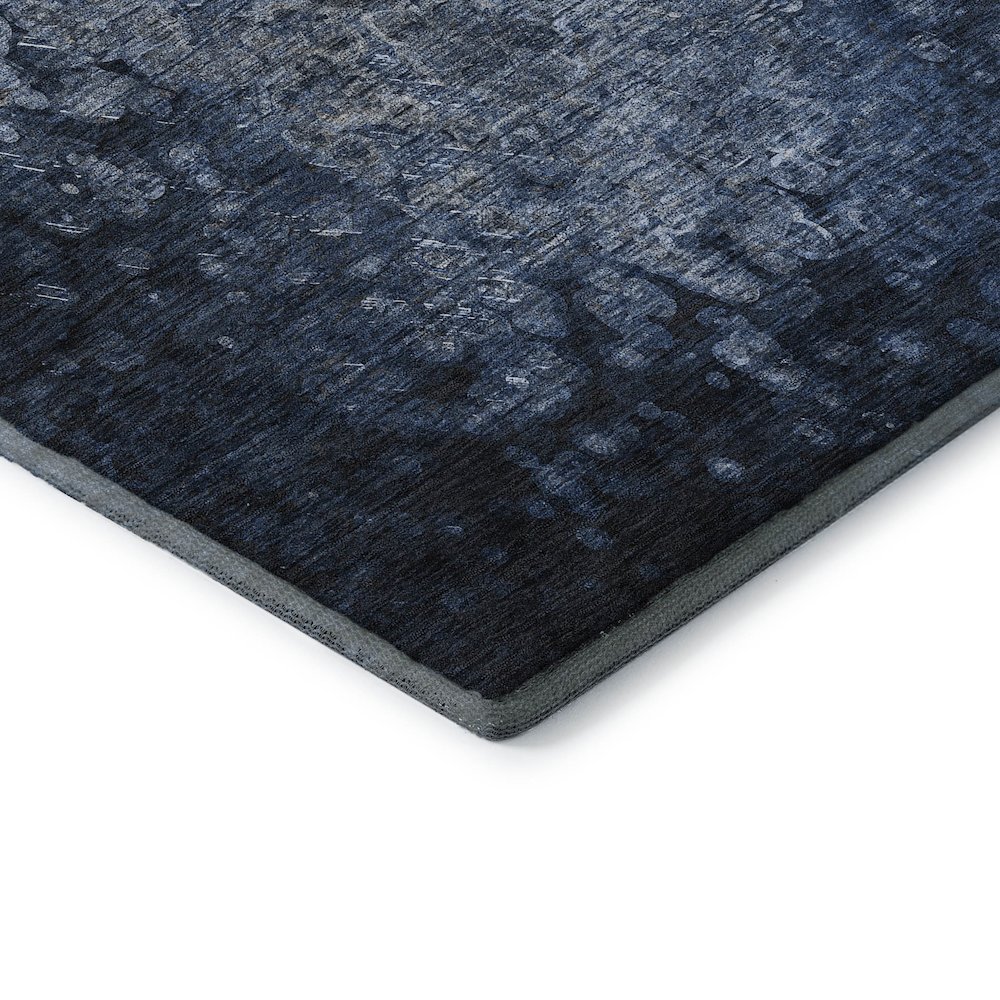 Premium Machine Washable Mayfield  Blue 9' x 12' Rug. Picture 3