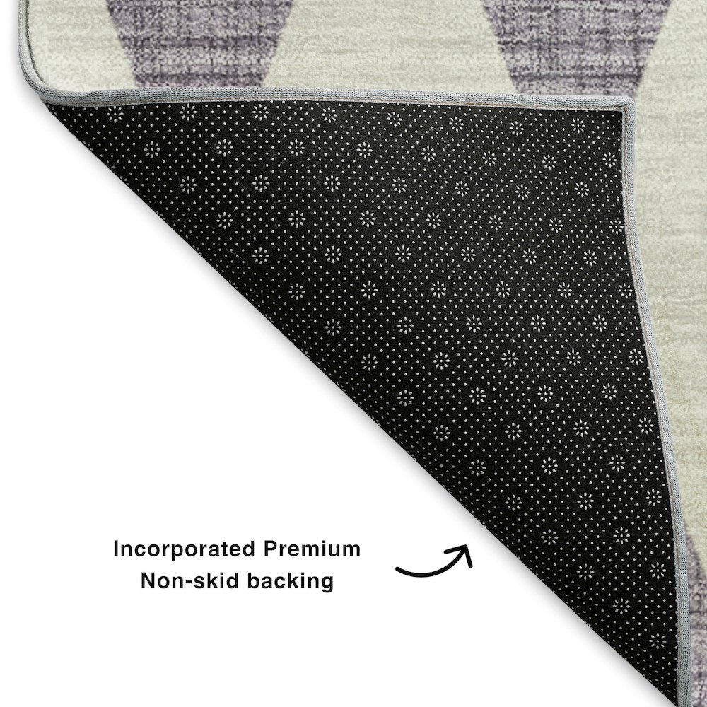Premium Machine Washable Mayfield  Purple 9' x 12' Rug. Picture 2