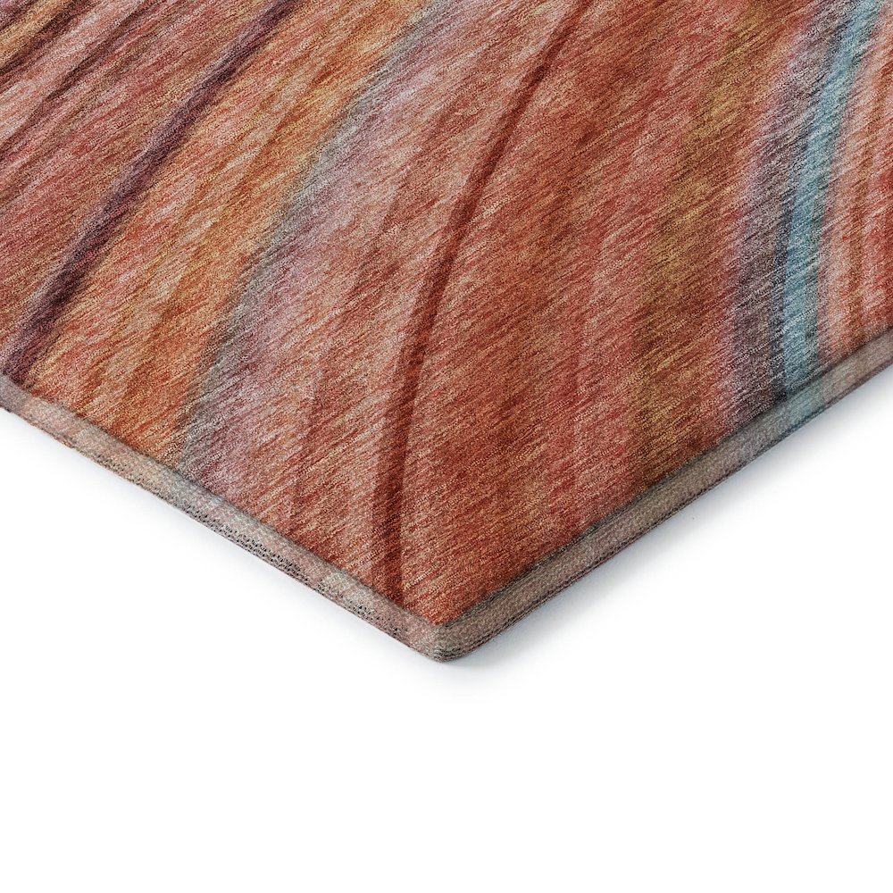 Premium Machine Washable Mayfield  Terracotta 9' x 12' Rug. Picture 3