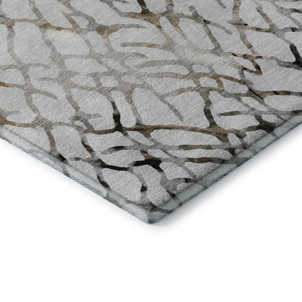Premium Machine Washable Mayfield  Silver 9' x 12' Rug. Picture 3