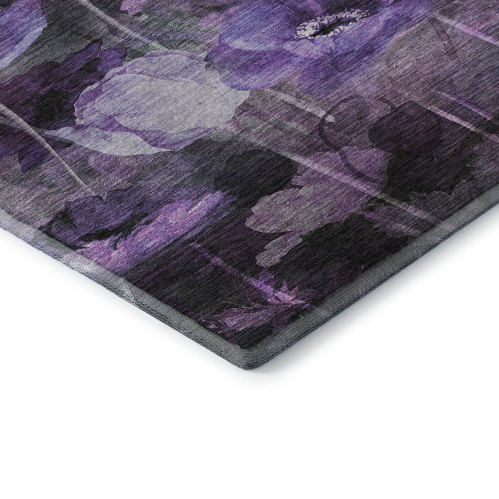 Premium Machine Washable Mayfield  Purple 9' x 12' Rug. Picture 3