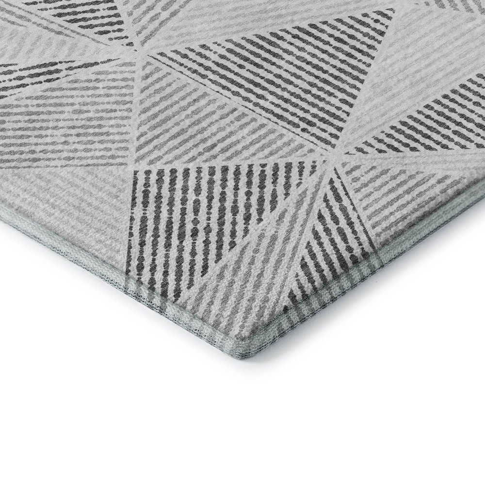 Premium Machine Washable Mayfield  Gray 9' x 12' Rug. Picture 3