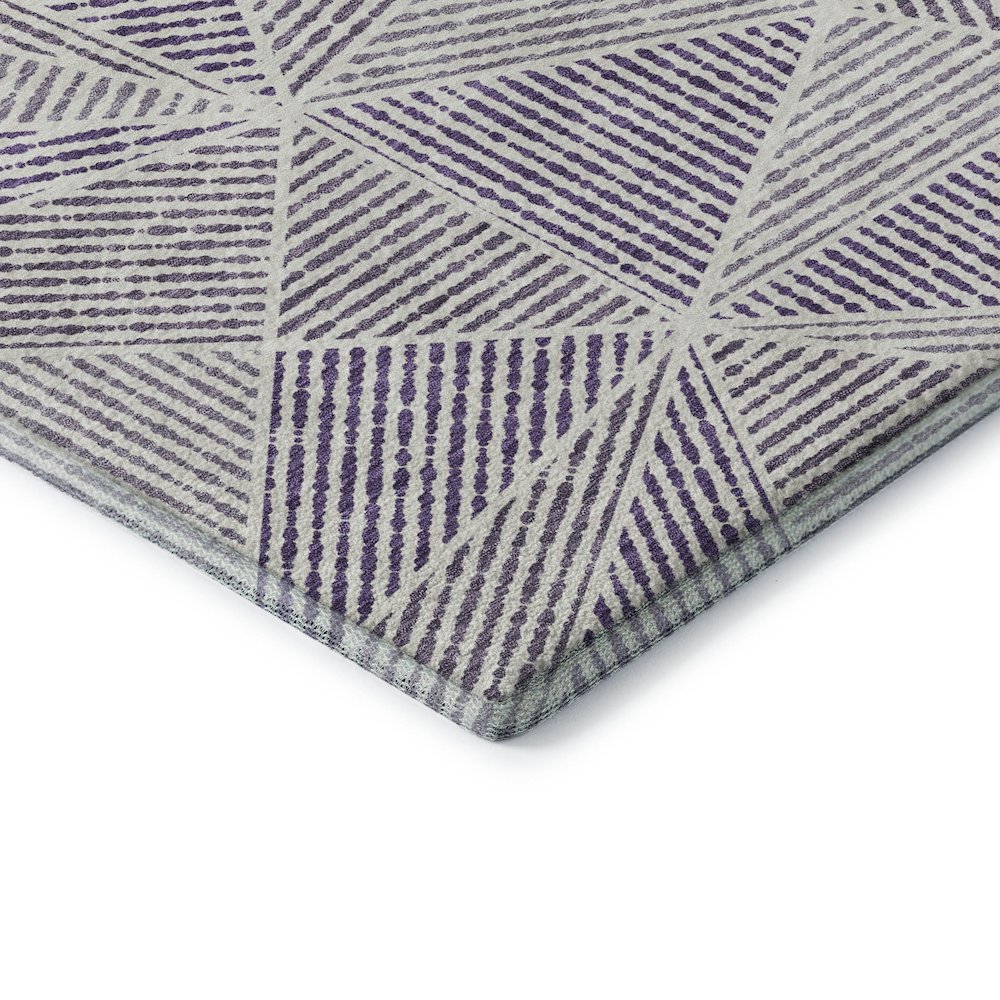 Premium Machine Washable Mayfield  Purple 9' x 12' Rug. Picture 3