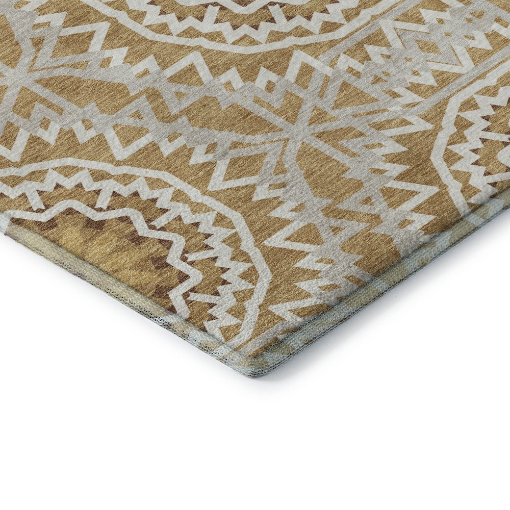 Premium Machine Washable Mayfield  Gold 9' x 12' Rug. Picture 3
