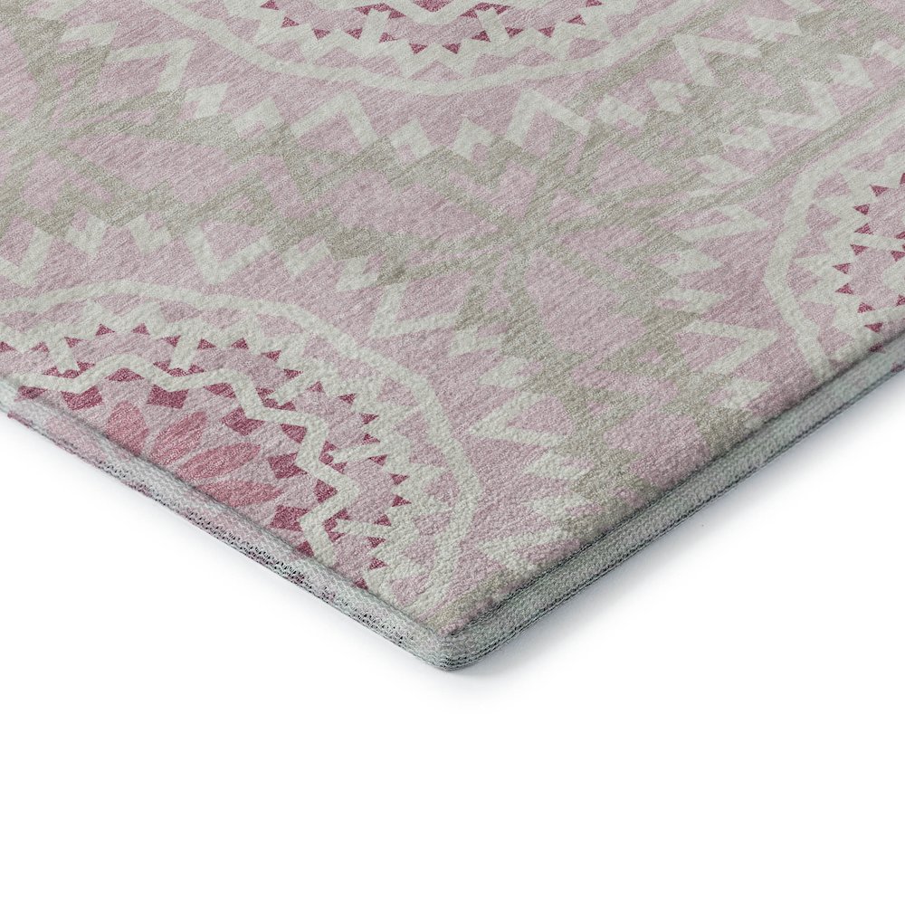 Premium Machine Washable Mayfield  Pink 9' x 12' Rug. Picture 3