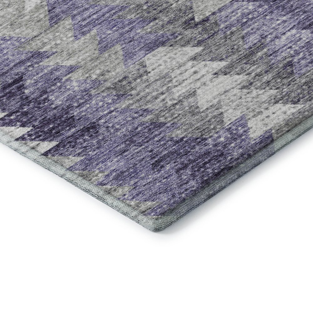 Premium Machine Washable Mayfield  Purple 9' x 12' Rug. Picture 3