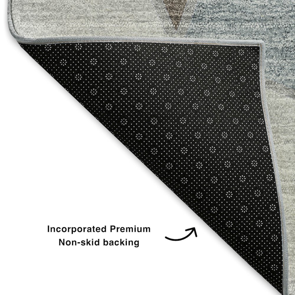 Premium Machine Washable Mayfield  Chocolate 9' x 12' Rug. Picture 2