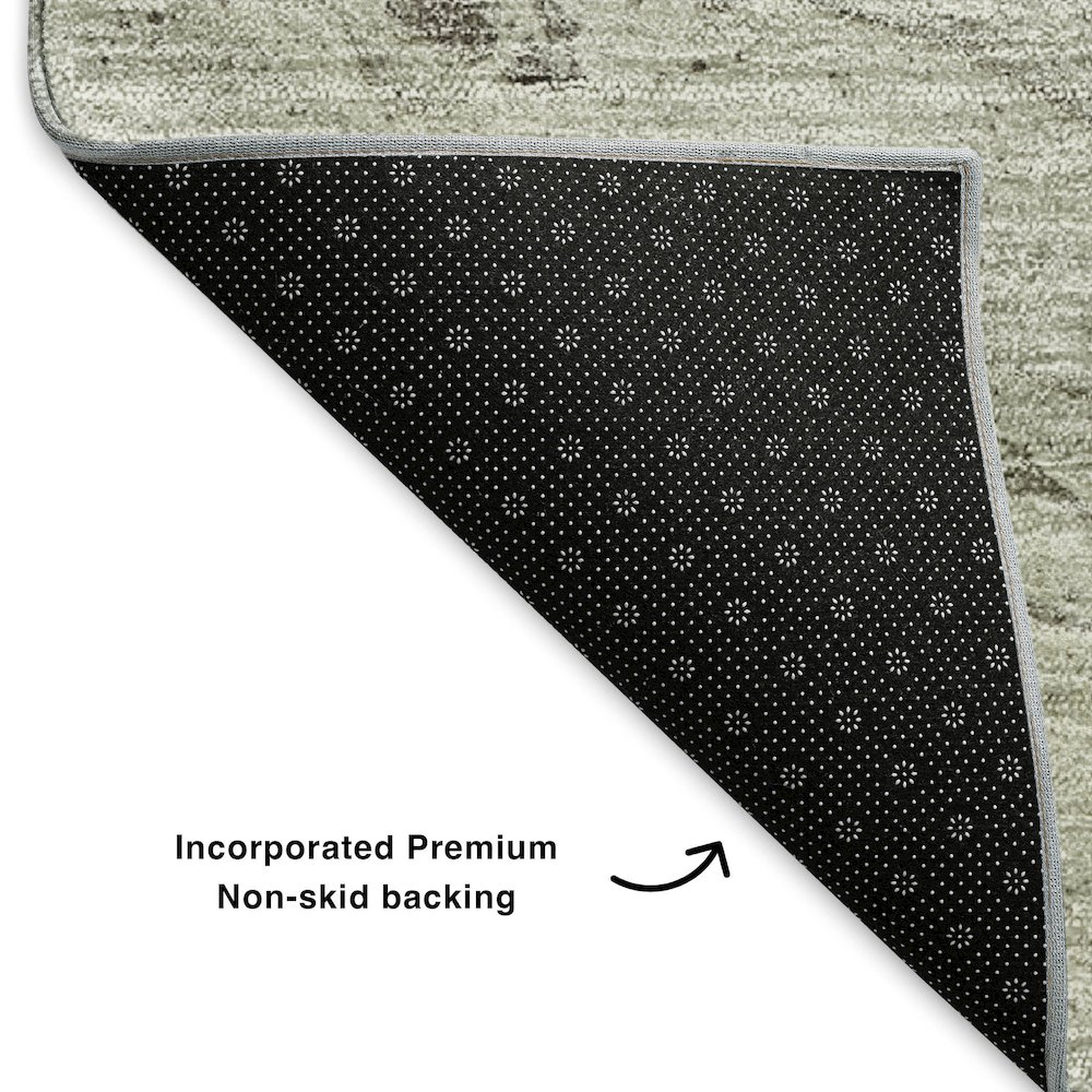 Premium Machine Washable Mayfield  Taupe 9' x 12' Rug. Picture 2