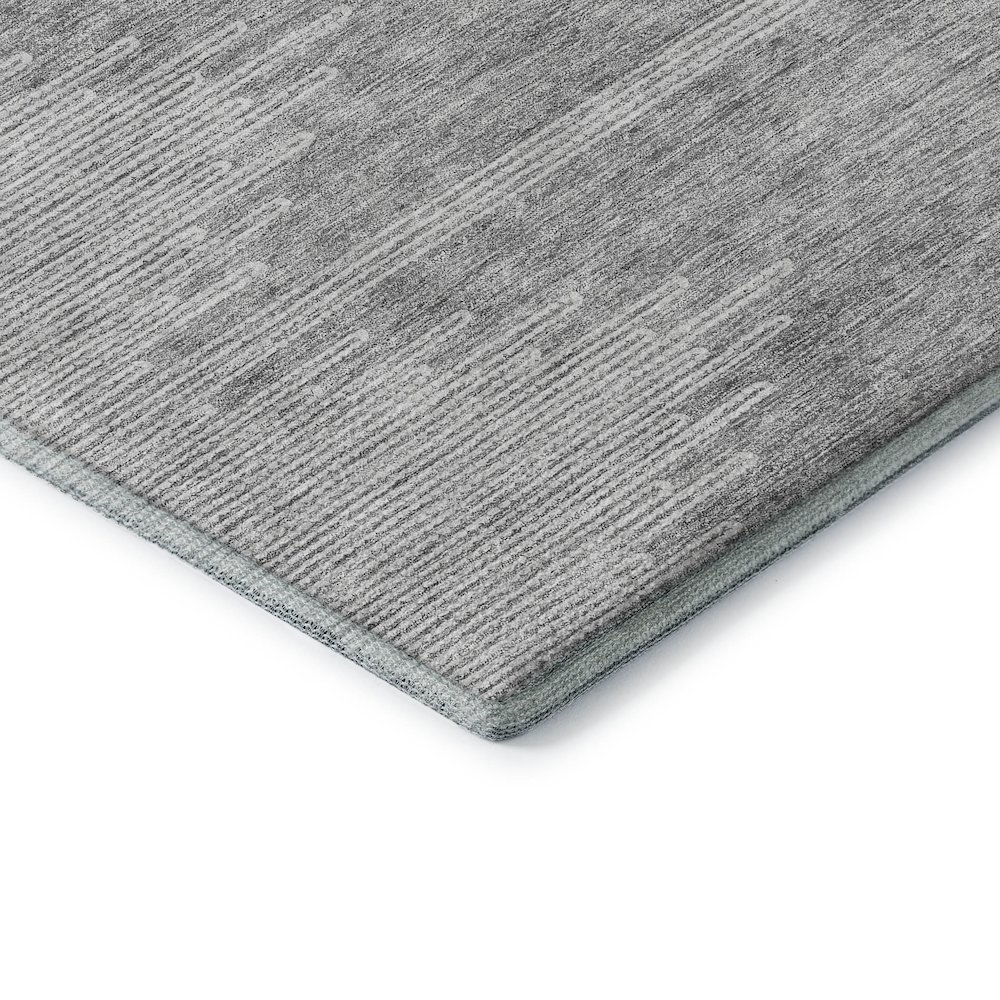 Premium Machine Washable Mayfield  Gray 9' x 12' Rug. Picture 3