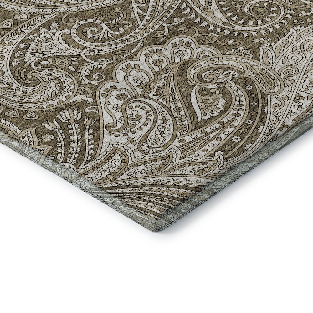 Premium Machine Washable Mayfield AMF654 Chocolate 9' x 12' Rug. Picture 3