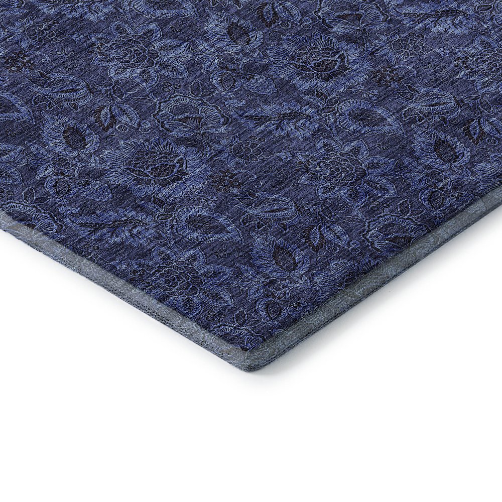 Premium Machine Washable Mayfield AMF661 Navy 9' x 12' Rug. Picture 3