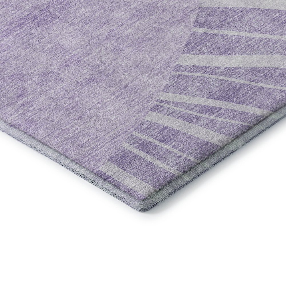 Premium Machine Washable Mayfield AMF668 Lavender 9' x 12' Rug. Picture 3