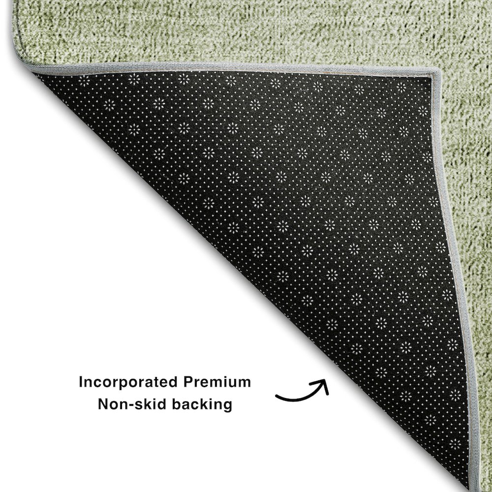 Premium Machine Washable Mayfield AMF671 Olive 9' x 12' Rug. Picture 2