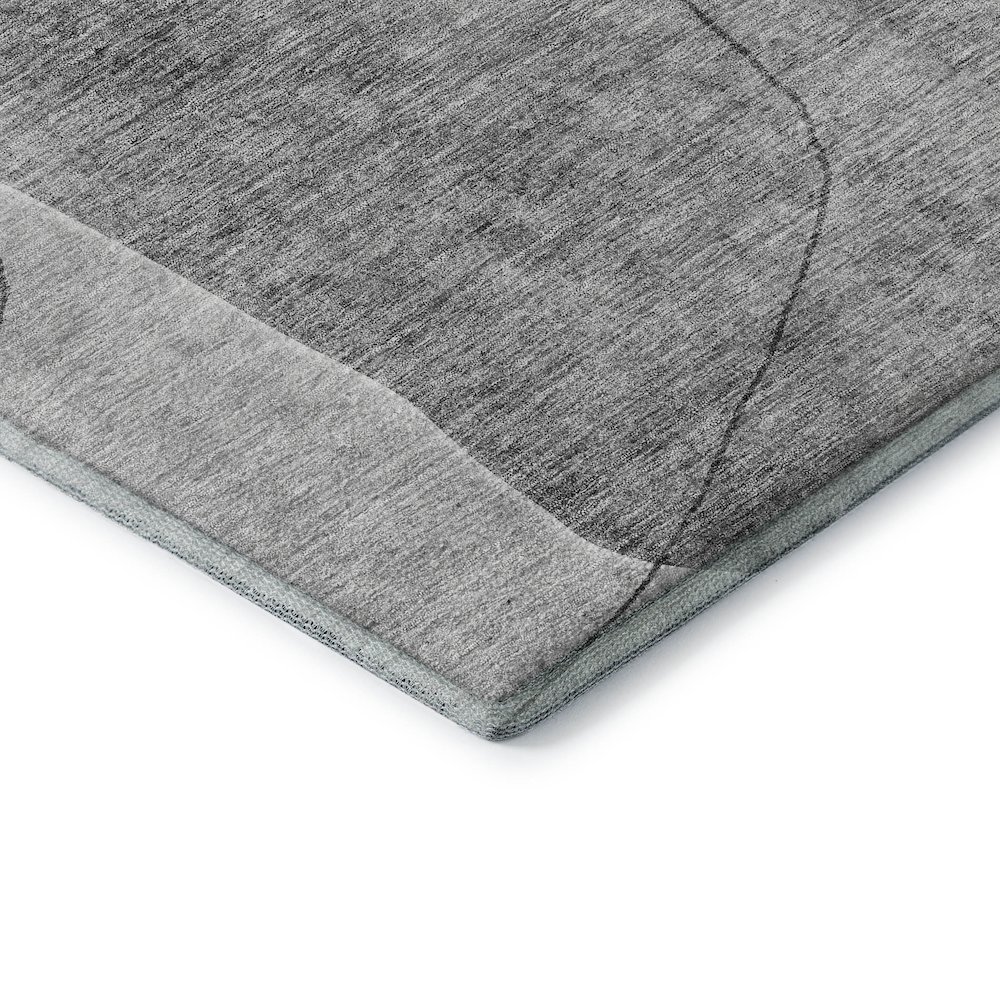 Premium Machine Washable Mayfield AMF672 Gray 9' x 12' Rug. Picture 3
