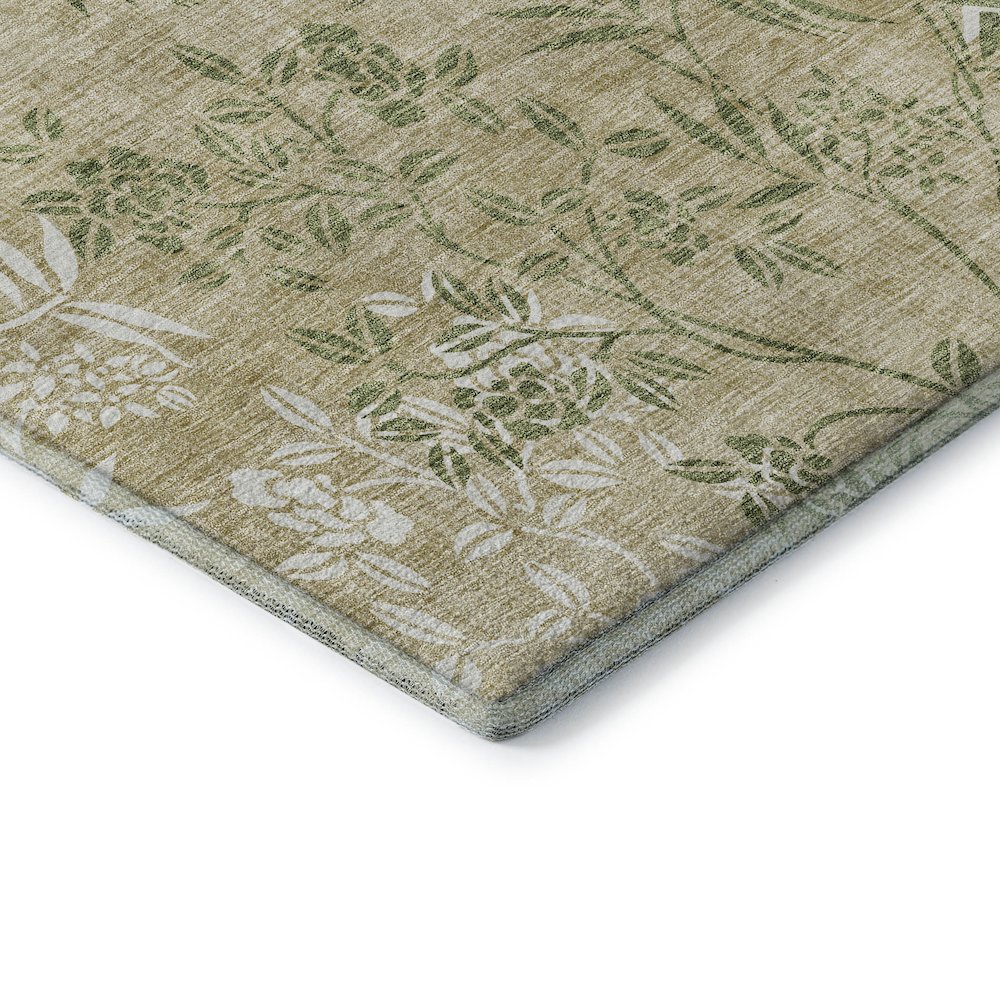 Premium Machine Washable Mayfield AMF673 Khaki 9' x 12' Rug. Picture 3