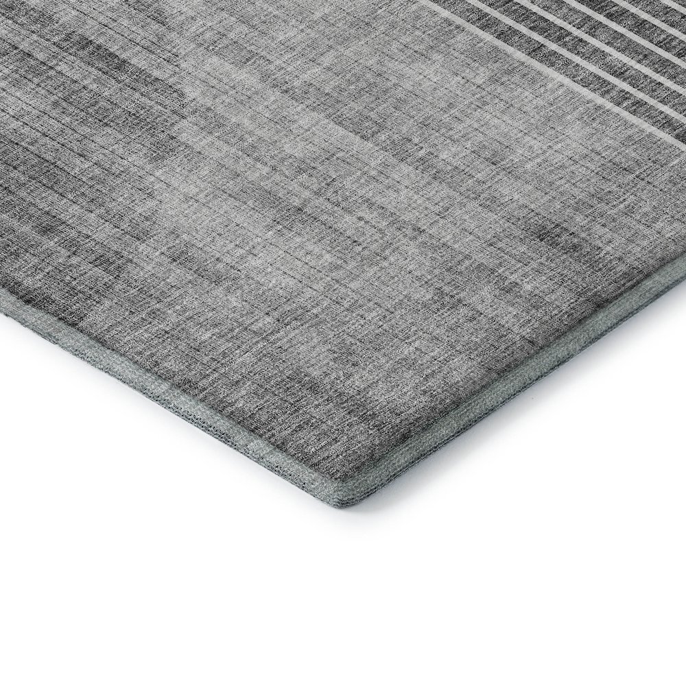 Premium Machine Washable Mayfield AMF676 Charcoal 9' x 12' Rug. Picture 3
