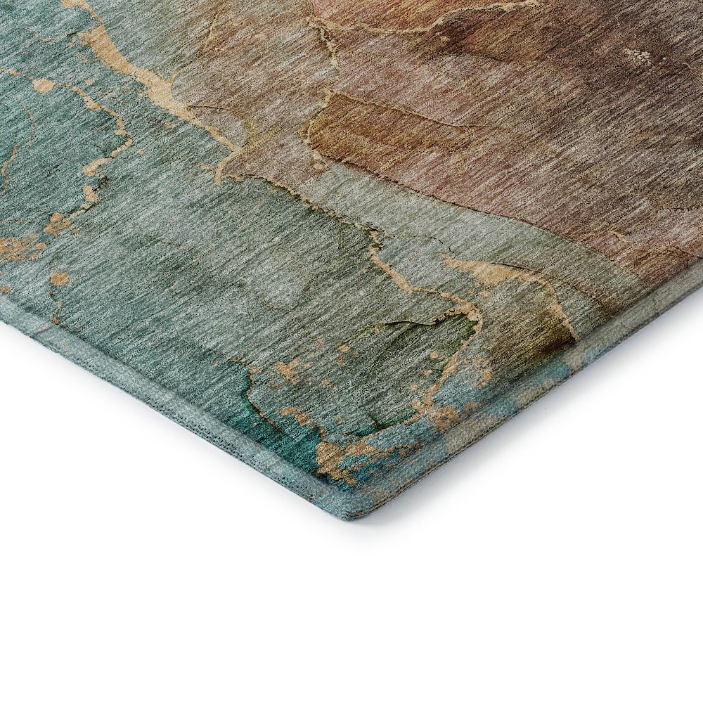 Premium Machine Washable Mayfield AMF689 Coral 9' x 12' Rug. Picture 3
