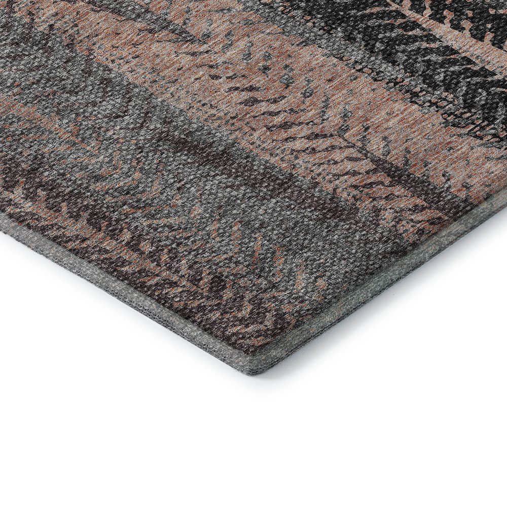 Premium Machine Washable Mayfield AMF693 Terracotta 9' x 12' Rug. Picture 3