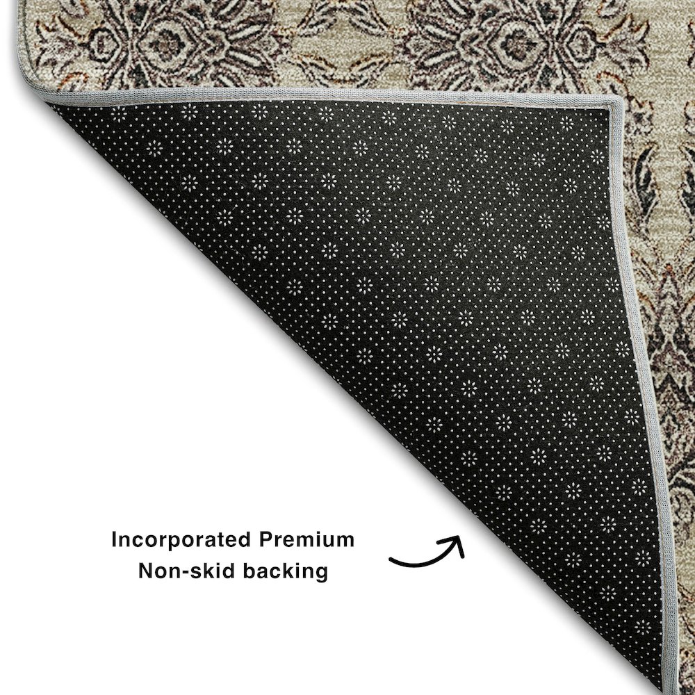 Premium Machine Washable Mayfield AMF702 Ivory 9' x 12' Rug. Picture 2