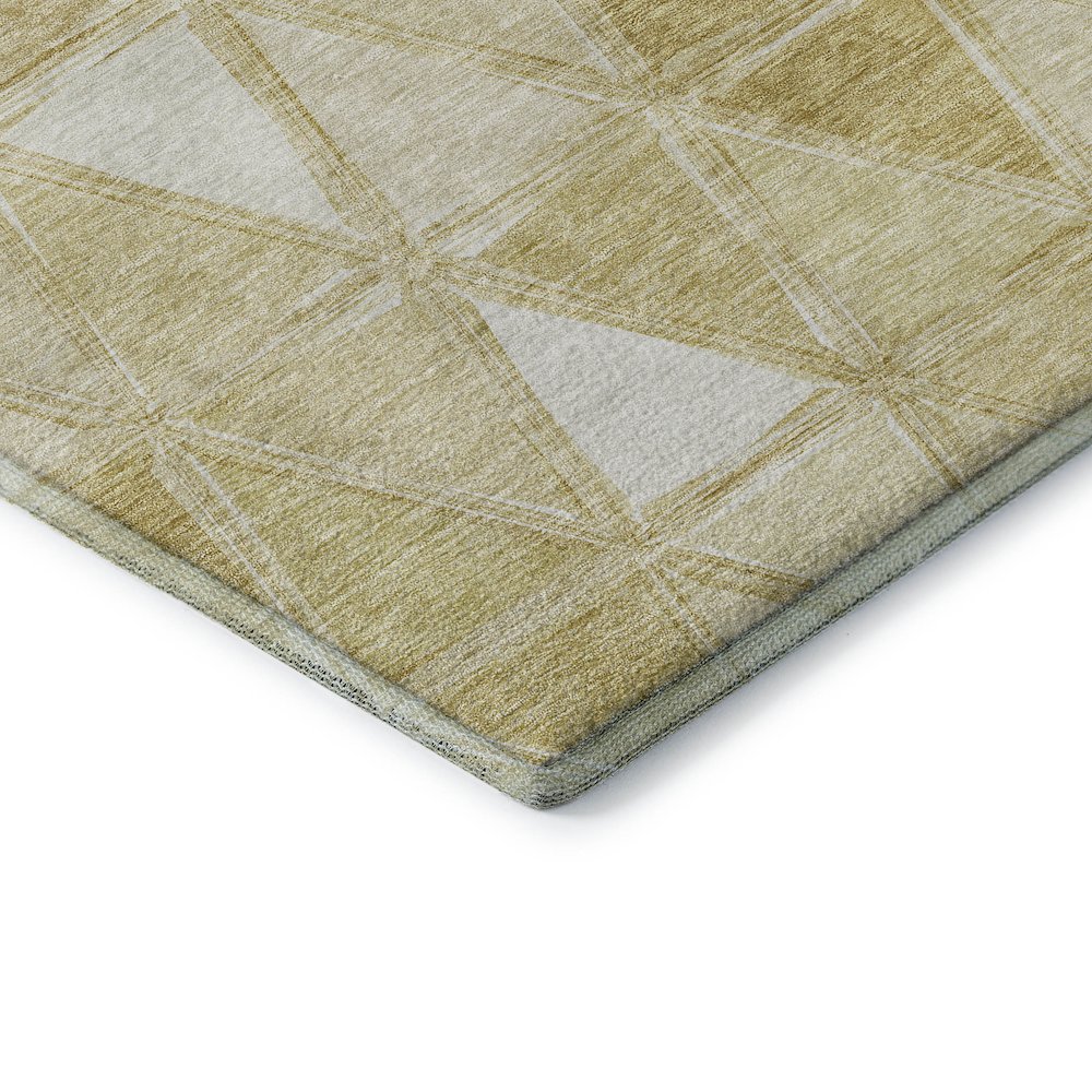 Premium Machine Washable Mayfield AMF722 Gold 9' x 12' Rug. Picture 3