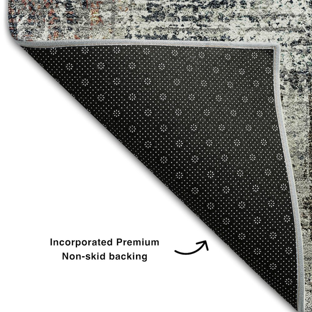 Premium Machine Washable Mayfield AMF725 Taupe 9' x 12' Rug. Picture 2