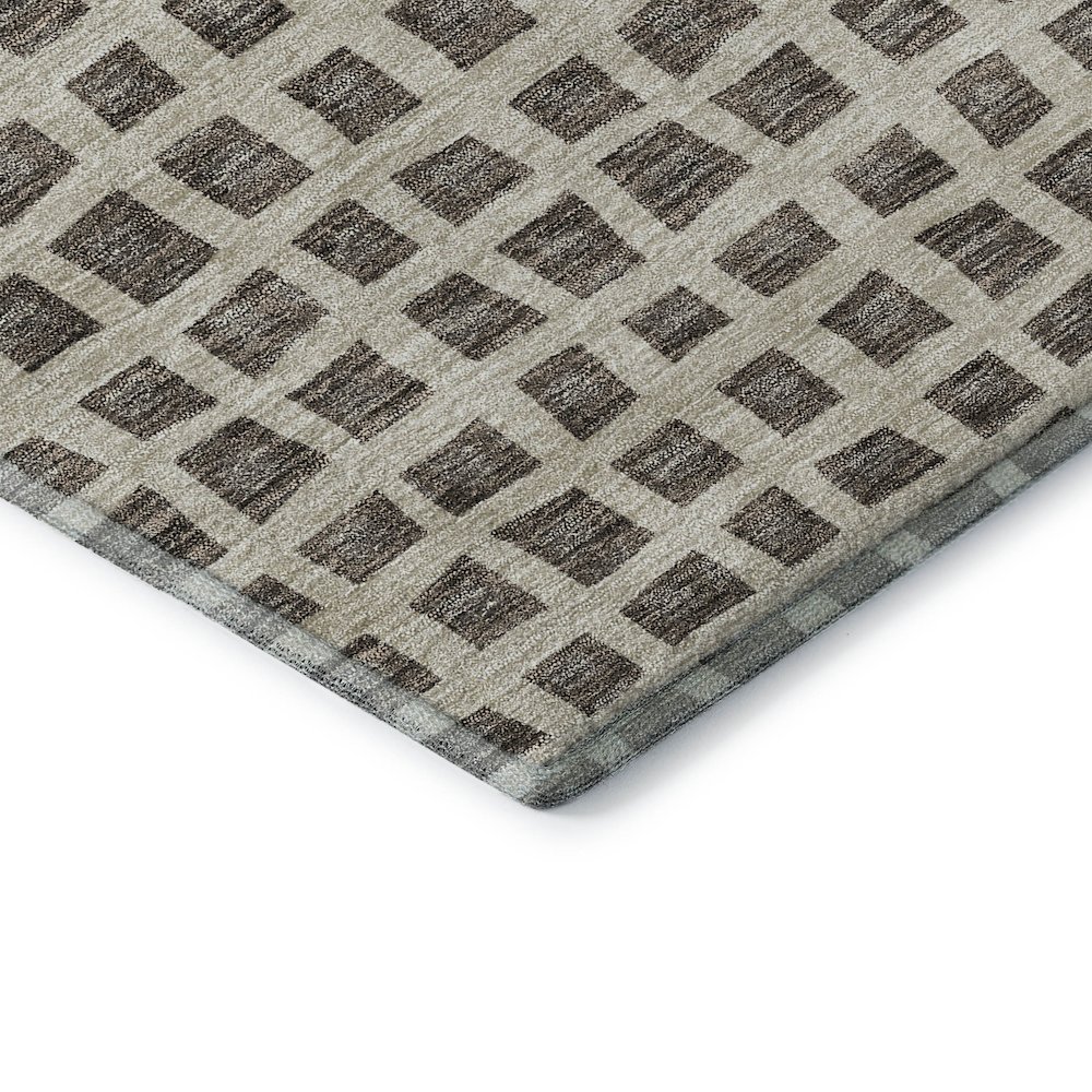 Premium Machine Washable Mayfield AMF727 Brown 9' x 12' Rug. Picture 3