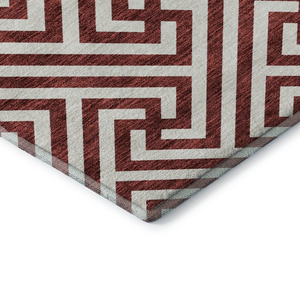 Premium Machine Washable Mayfield AMF731 Merlot 9' x 12' Rug. Picture 3