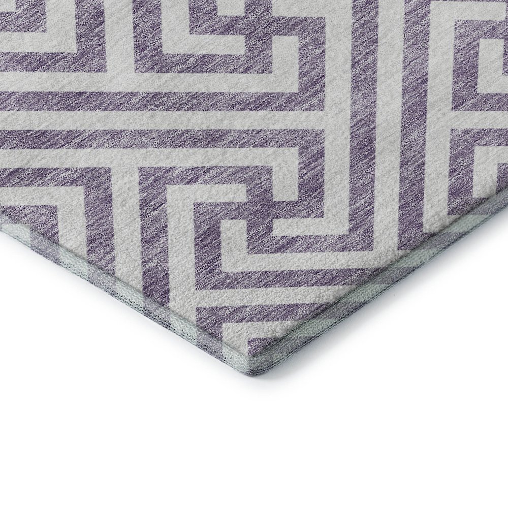 Premium Machine Washable Mayfield AMF731 Purple 9' x 12' Rug. Picture 3