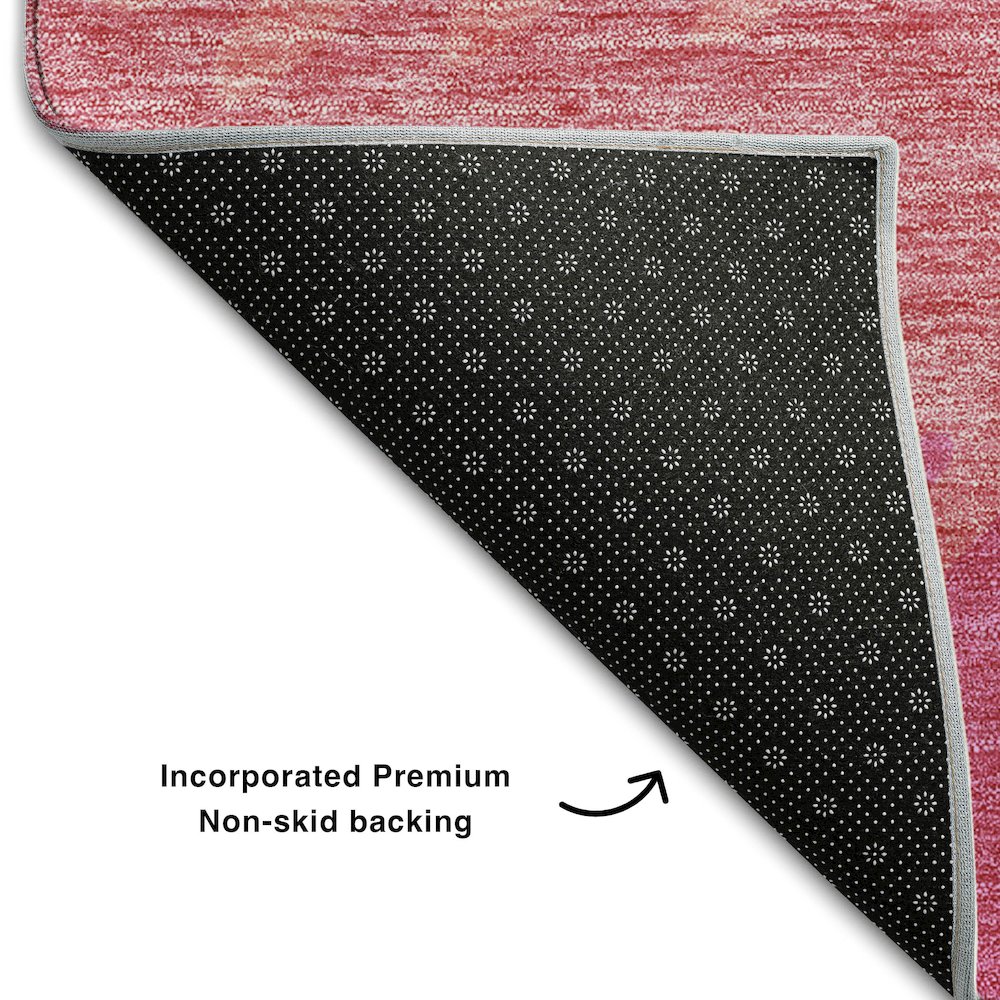 Premium Machine Washable Mayfield AMF736 Blush 9' x 12' Rug. Picture 2