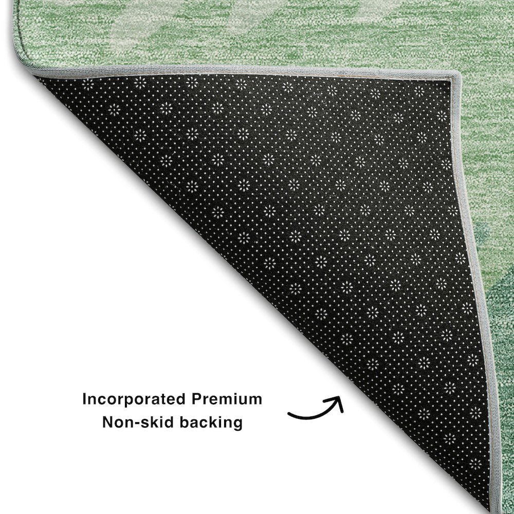 Premium Machine Washable Mayfield AMF736 Sage 9' x 12' Rug. Picture 2