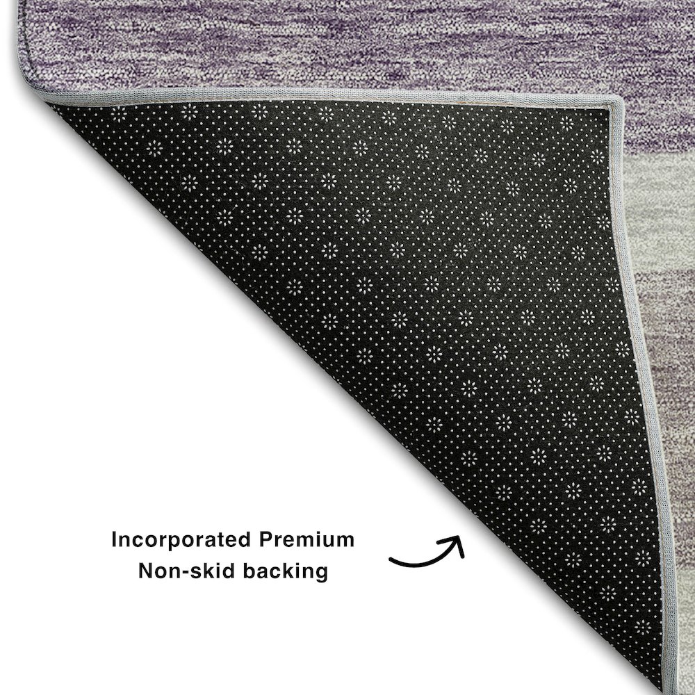 Premium Machine Washable Mayfield AMF740 Lavender 9' x 12' Rug. Picture 2