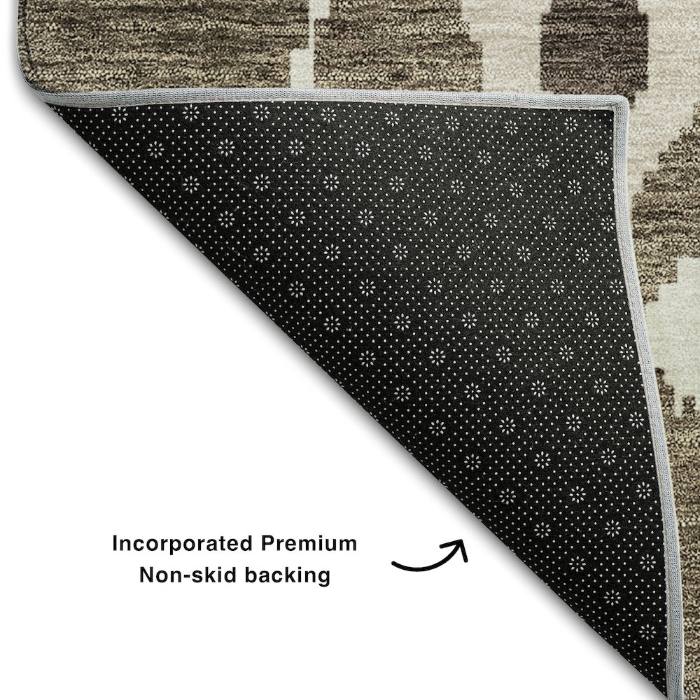 Premium Machine Washable Mayfield AMF748 Fudge 9' x 12' Rug. Picture 2