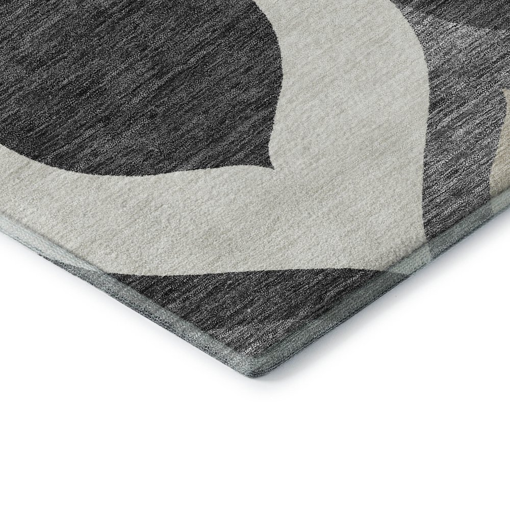 Premium Machine Washable Mayfield AMF749 Gray 9' x 12' Rug. Picture 3