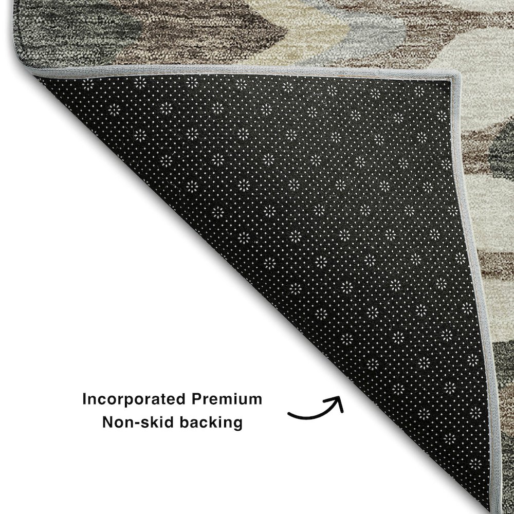 Premium Machine Washable Mayfield AMF750 Charcoal 9' x 12' Rug. Picture 2