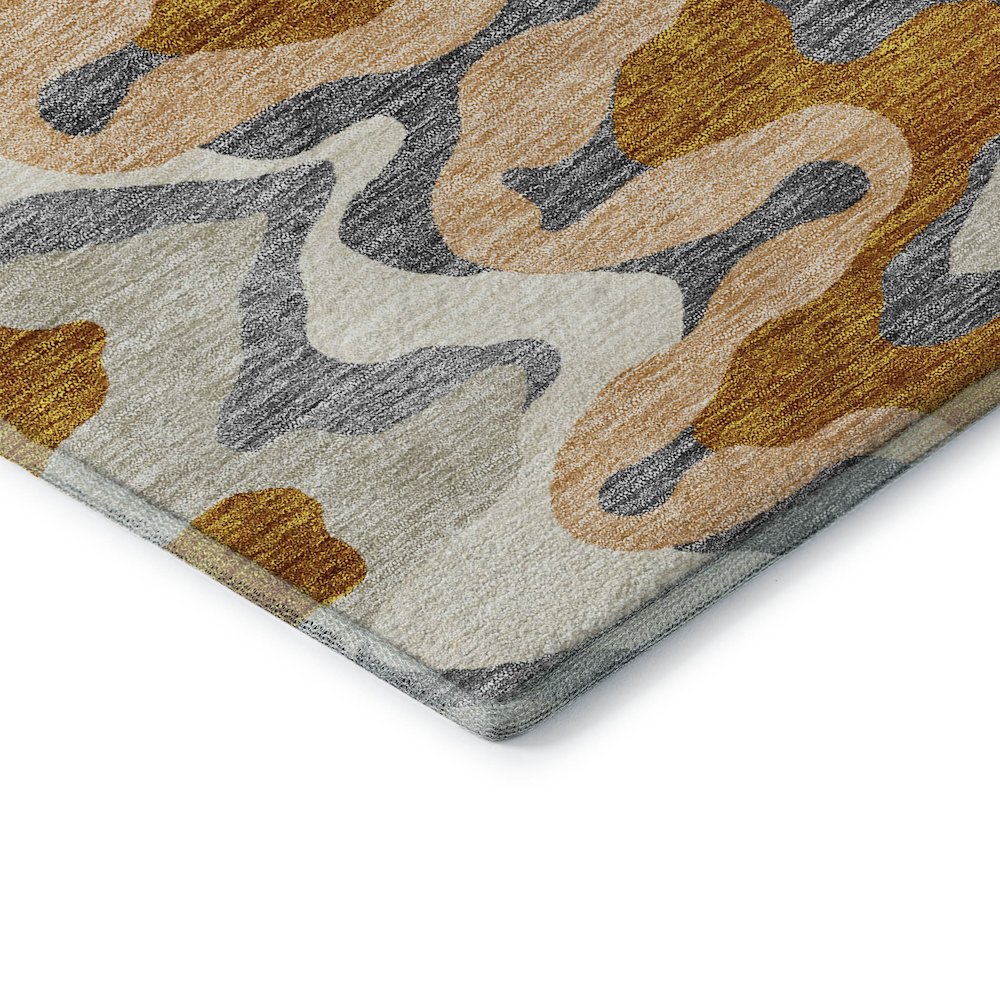 Premium Machine Washable Mayfield AMF750 Terracotta 9' x 12' Rug. Picture 3