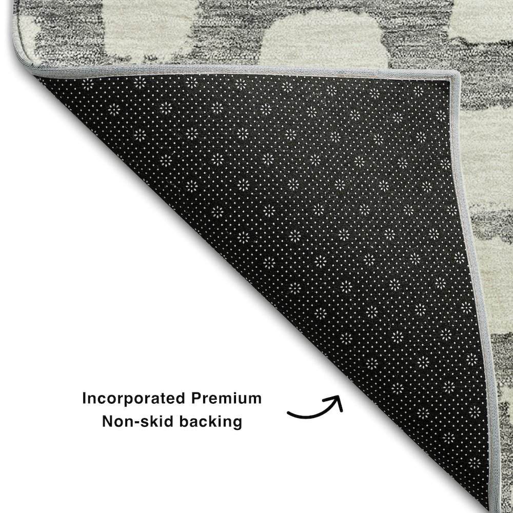 Premium Machine Washable Mayfield AMF754 Gray 9' x 12' Rug. Picture 2