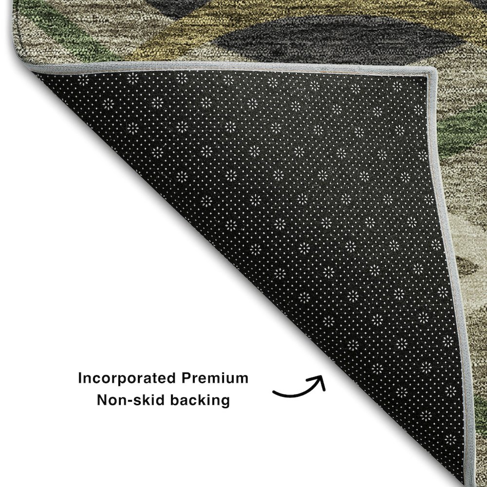 Premium Machine Washable Mayfield AMF757 Taupe 9' x 12' Rug. Picture 2