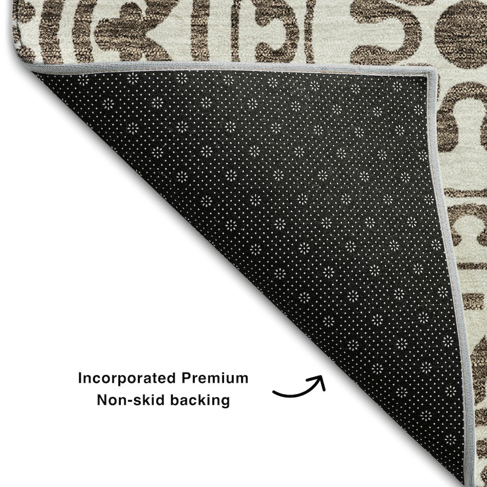 Premium Machine Washable Mayfield AMF758 Chocolate 9' x 12' Rug. Picture 2