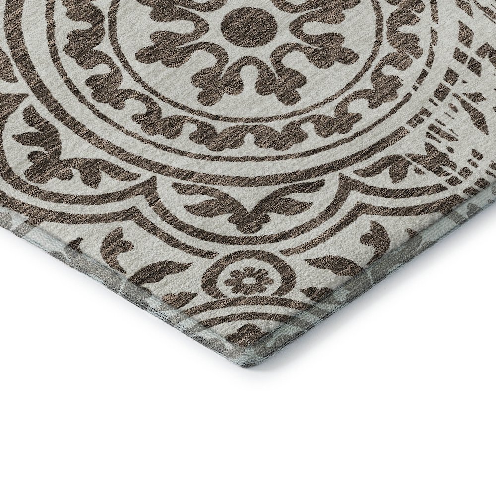 Premium Machine Washable Mayfield AMF758 Chocolate 9' x 12' Rug. Picture 3