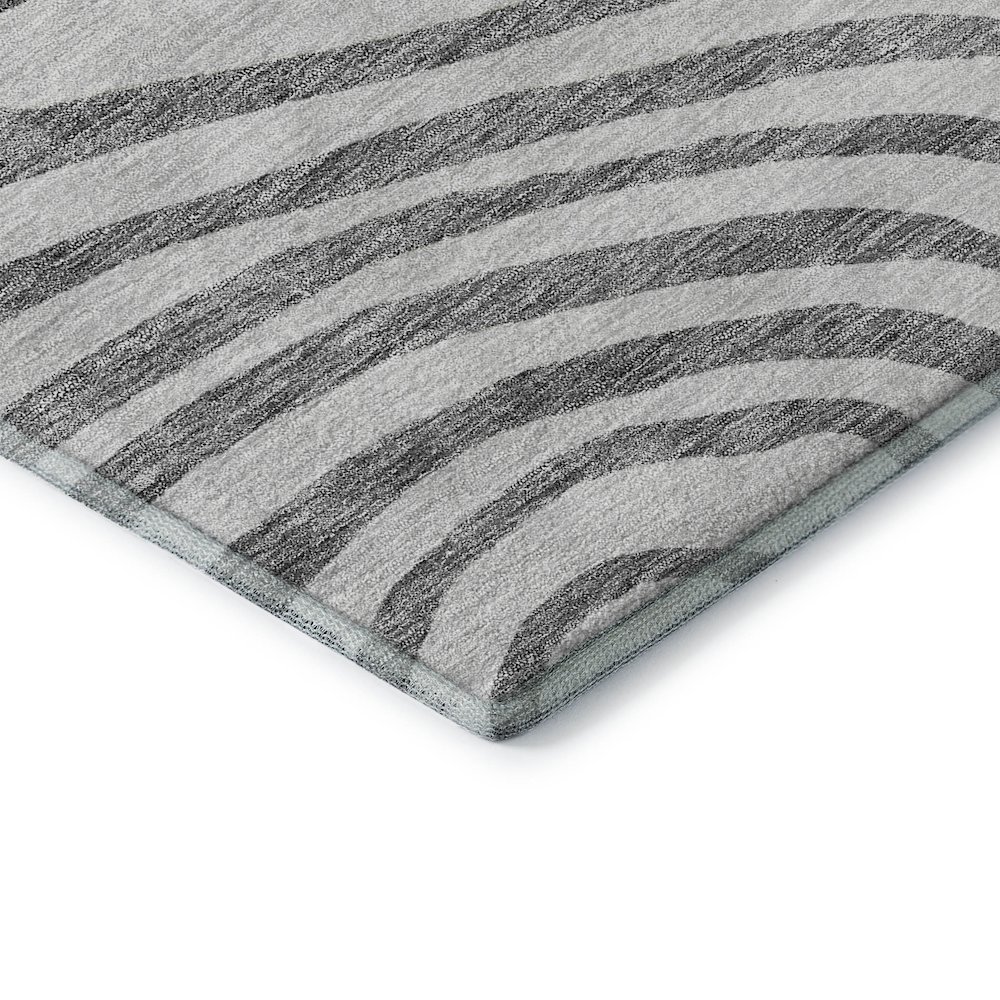 Premium Machine Washable Mayfield AMF765 Gray 9' x 12' Rug. Picture 3