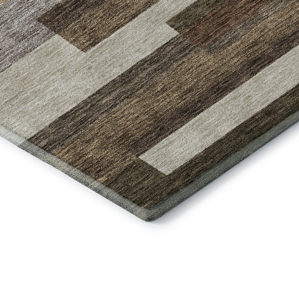 Premium Machine Washable Mayfield AMF766 Brown 9' x 12' Rug. Picture 3