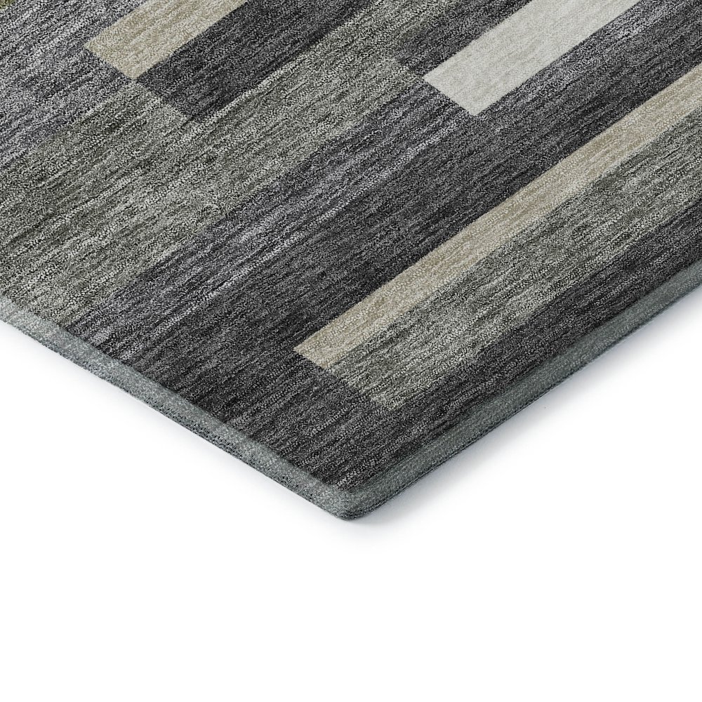 Premium Machine Washable Mayfield AMF766 Charcoal 9' x 12' Rug. Picture 3