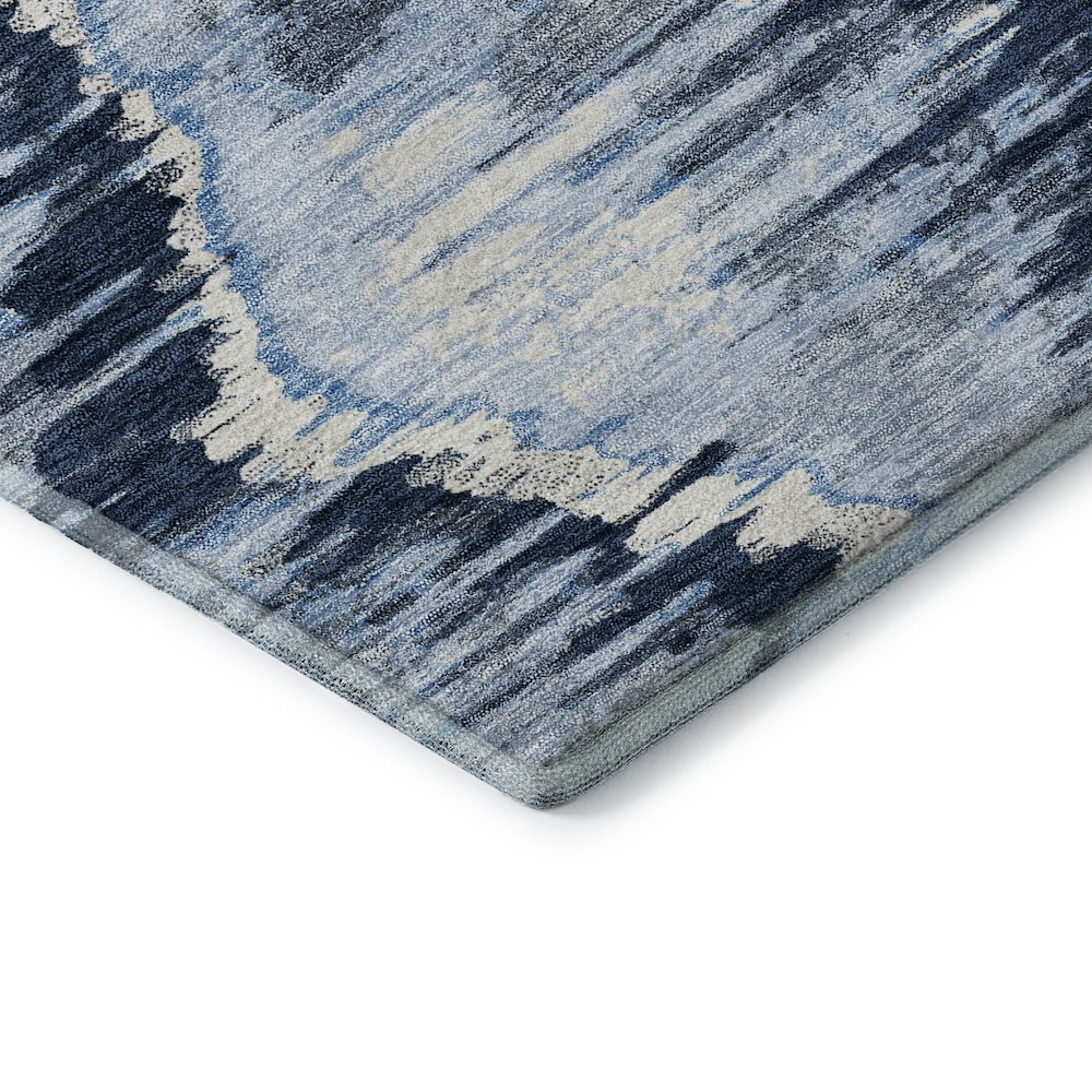Premium Machine Washable Mayfield AMF767 Navy 9' x 12' Rug. Picture 3
