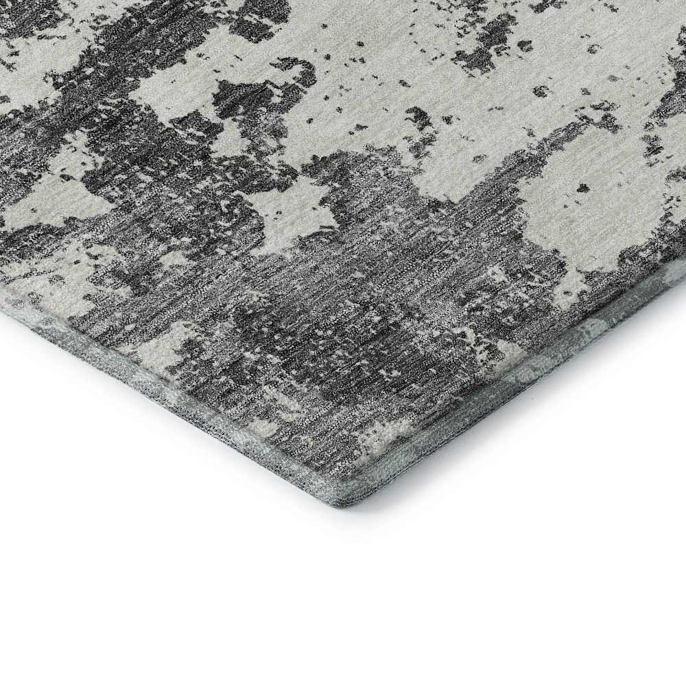 Premium Machine Washable Mayfield AMF769 Charcoal 9' x 12' Rug. Picture 3