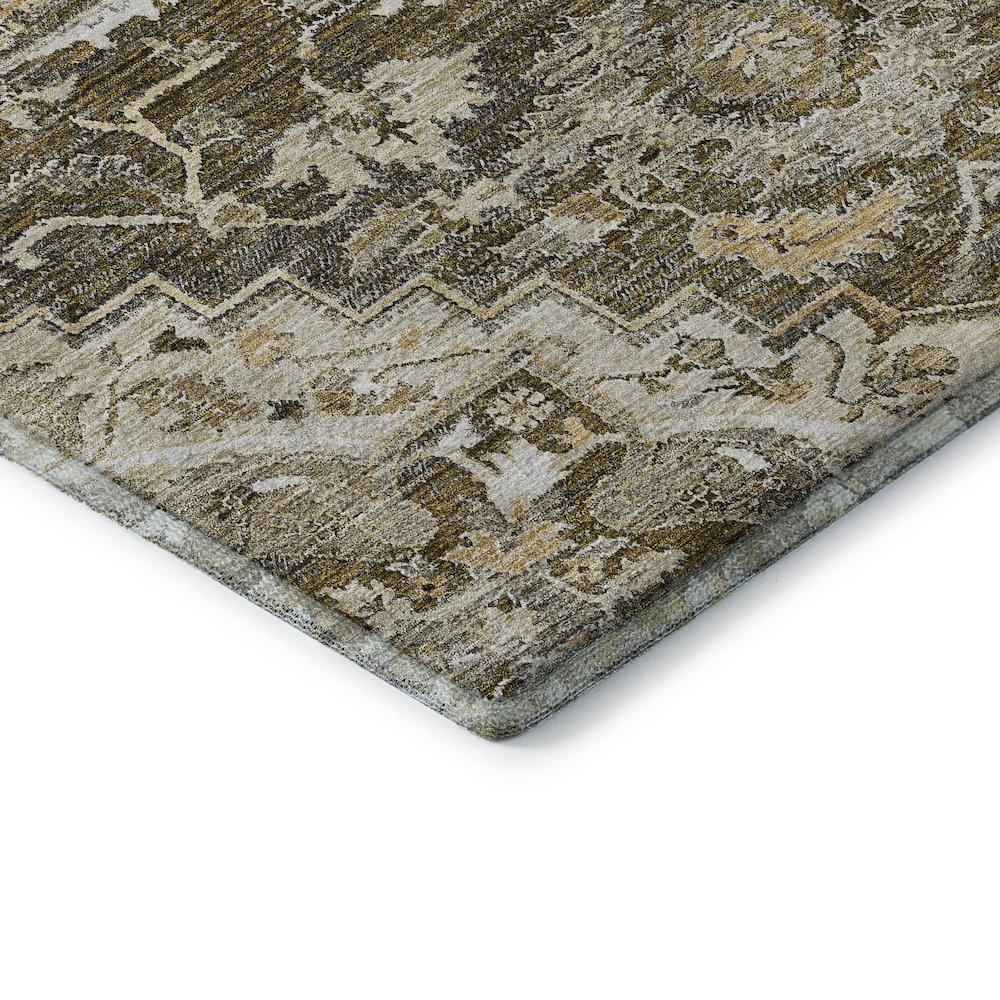 Premium Machine Washable Mayfield AMF774 Brown 9' x 12' Rug. Picture 3